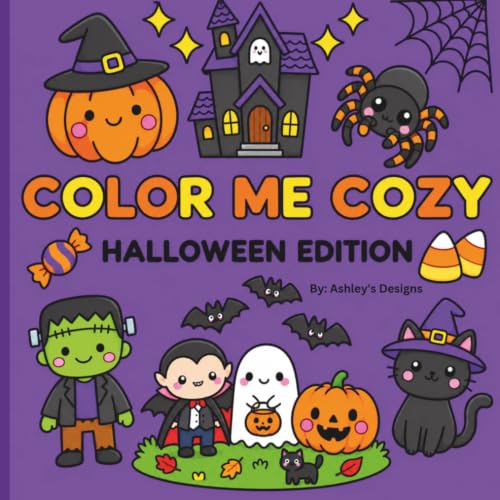 Color Me Cozy. Halloween Edition - Spooky, Sweet and Cozy Coloring Fun