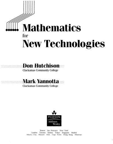 Mathematics for New Technologies